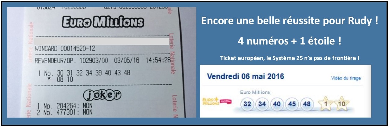 ticket gagnant