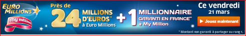 Euromillions Jackpot vendredi 21 mars