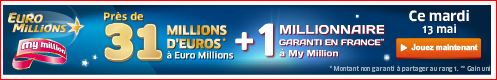 tirage euromillions mardi 13 mai jackpot