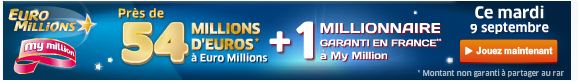 jackpot euromillions mardi 9 septembre