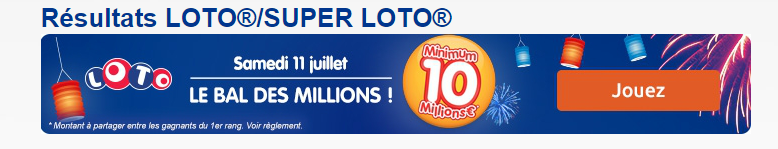 loto gain samedi 11 juillet